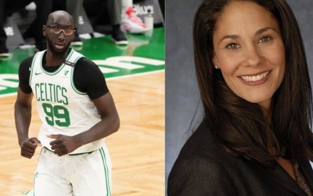 Tracy Wolfson and Tacko Fall