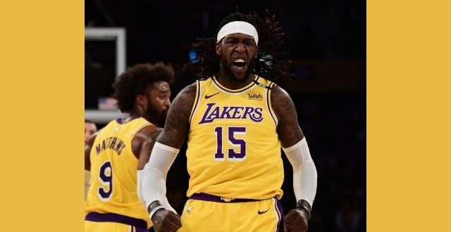 Montrezl Harrell 15 wearing yellow uniform